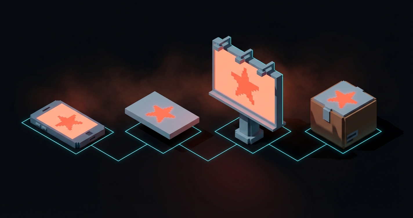 Marka Tutarliligi: Ayni mercen isareti bir telefonda, bir kartta, bir pazarlama panosunda ve bir paketlemede uygulanir