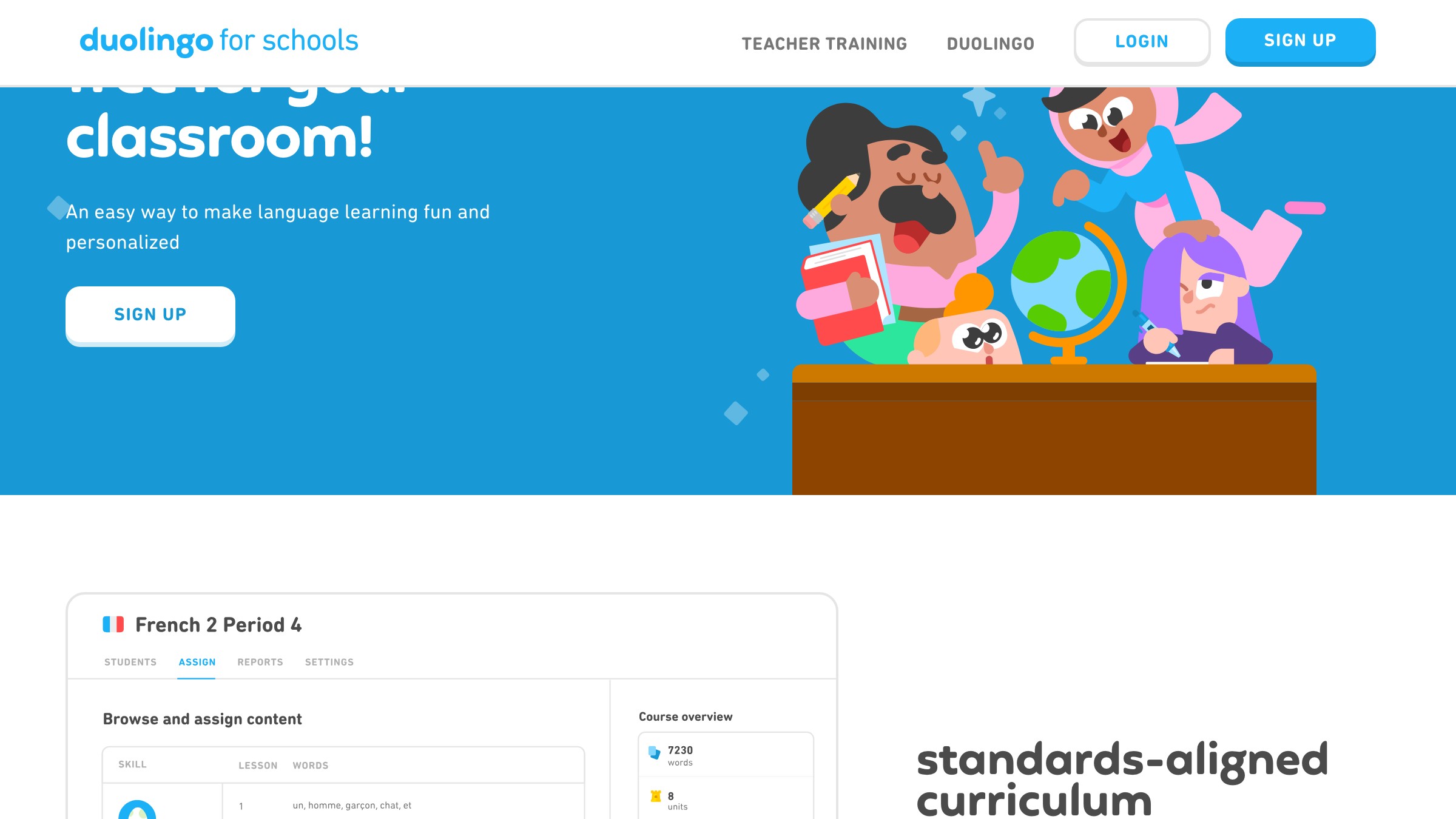Duolingo Web Sitesi Duo Baykusunyu ve Marka Yeslini Gosterir